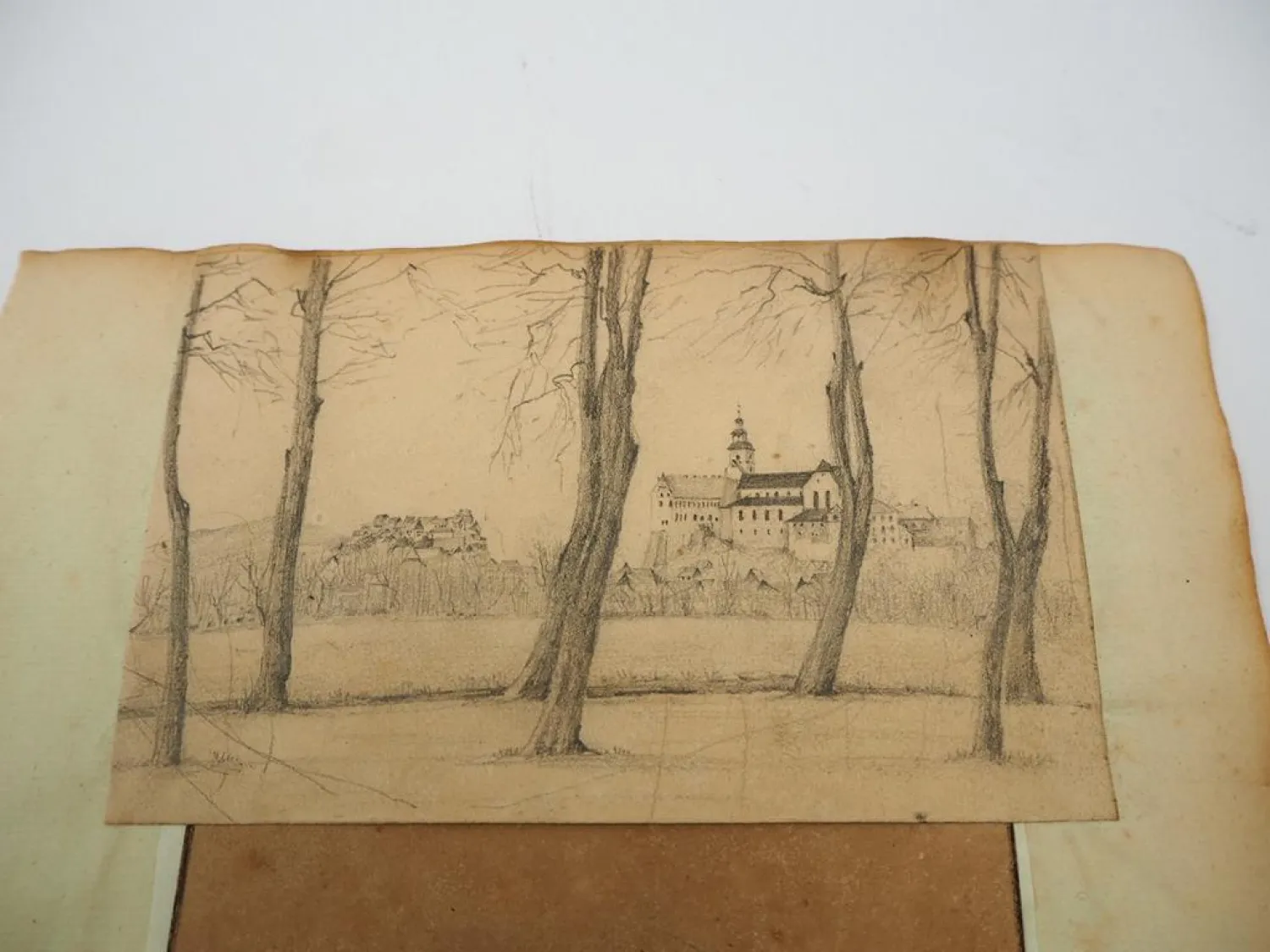 Bleistiftzeichnung Oberamtmann Koch zu Quedlinburg gez. L. von Lorch ca. 1830