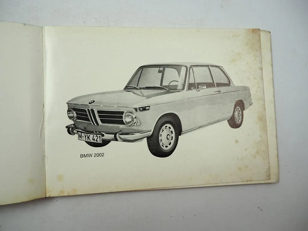 BMW 1600 2002 2002automatic Betriebsanleitung Bedienungsanleitung 1970