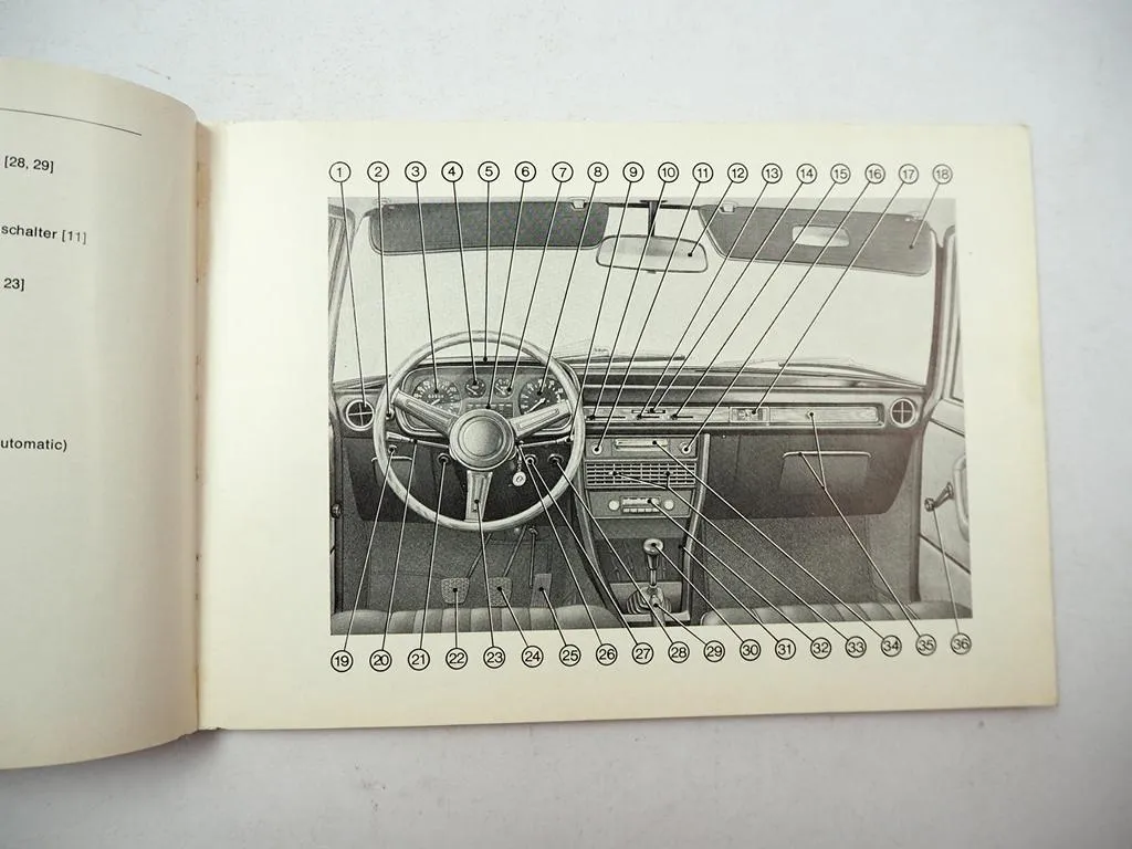 BMW 2800 2800automatic E3 Betriebsanleitung Bedienungsanleitung 1969
