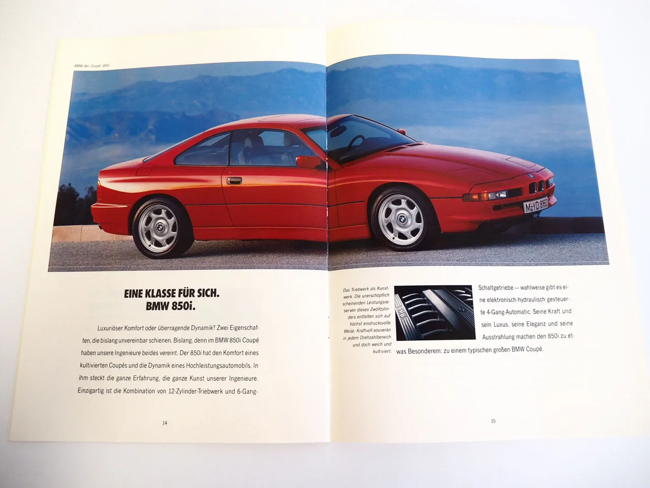 BMW 3er 5er 7er 8er Reihe PKW K1100LT Motorrad Produktprogramm Prospekt 1992