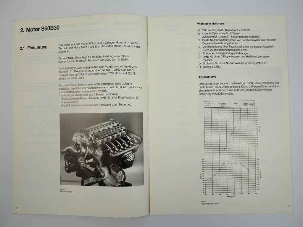 BMW 3er M3 E36 Kundendienstschule Service Training 1992