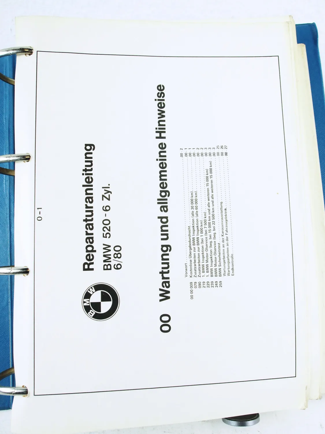 BMW 520 6 Zylinder E12 Reparaturanleitung Werkstatthandbuch 1972 - 1980