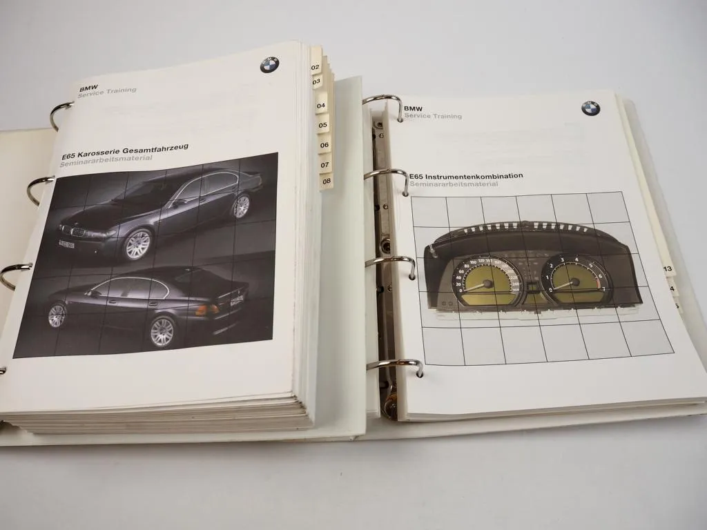 BMW E65 7er 745i 735i Seminar Service Training Werkstatthandbuch 2001