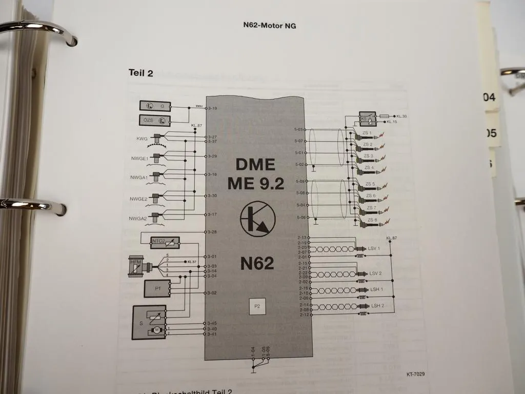 BMW E65 7er 745i 735i Seminar Service Training Werkstatthandbuch 2001
