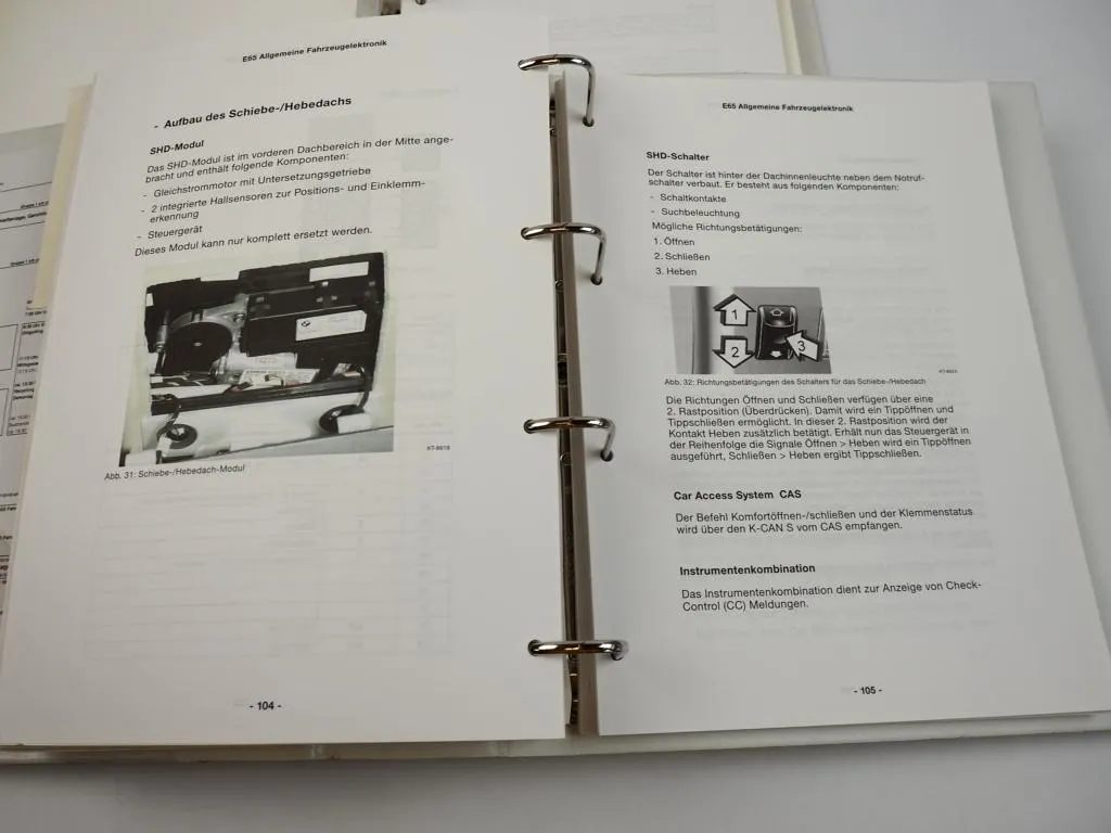 BMW E65 7er 745i 735i Seminar Service Training Werkstatthandbuch 2001