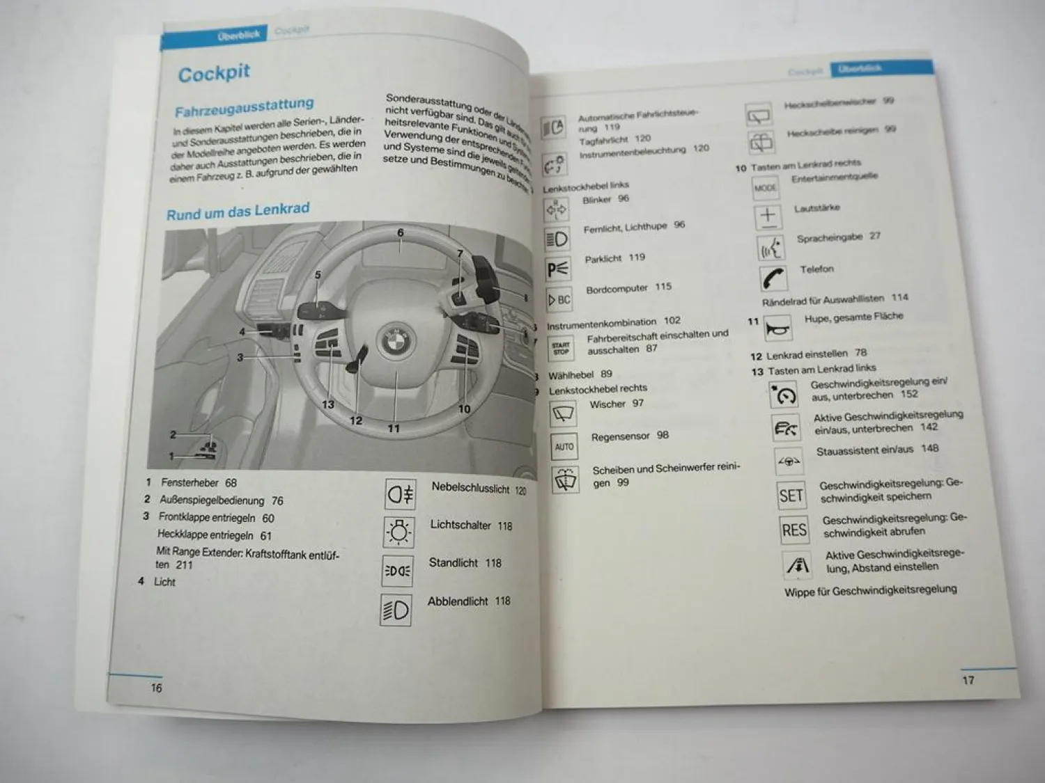 Original BMW i3 i3S Betriebsanleitung 10/2017 Bedienungsanleitung Bordbuch