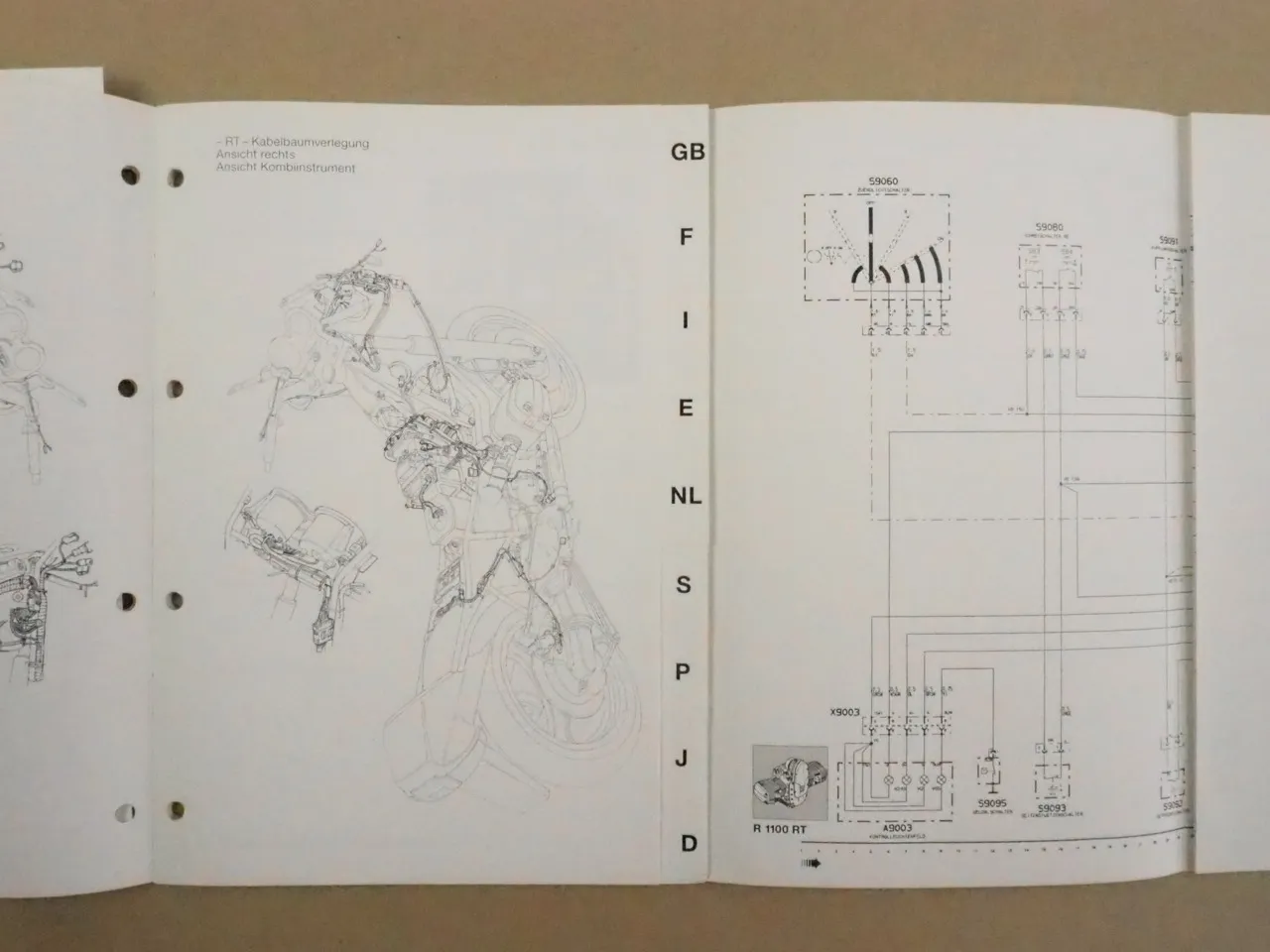 BMW R1100RT Technik im Detail Stromlaufplan 1995