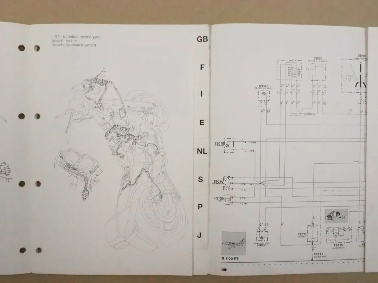 BMW R1100RT Technik im Detail Stromlaufplan Schaltplan ab 1995