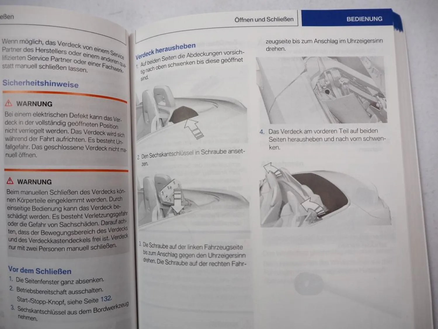 BMW Z4 Roadster G29 Betriebsanleitung Bedienungsanleitung 2020