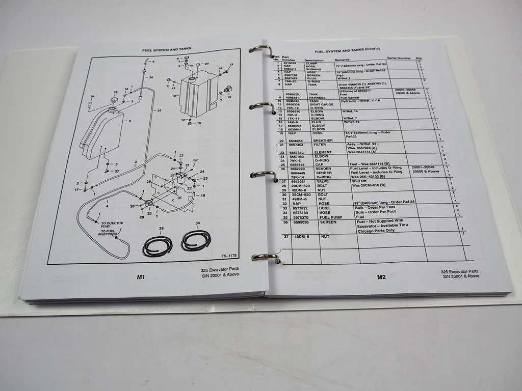 Bobcat X325 Excavator Parts Manual Ersatzteilkatalog