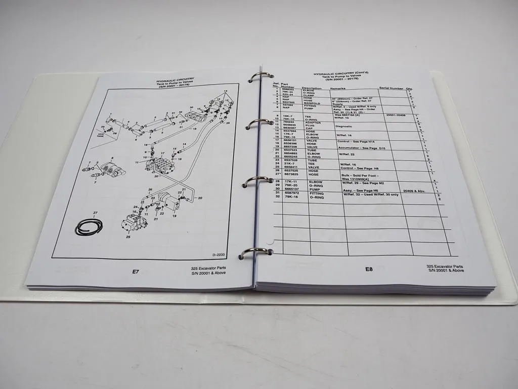 Bobcat X325 Excavator Parts Manual Ersatzteilkatalog