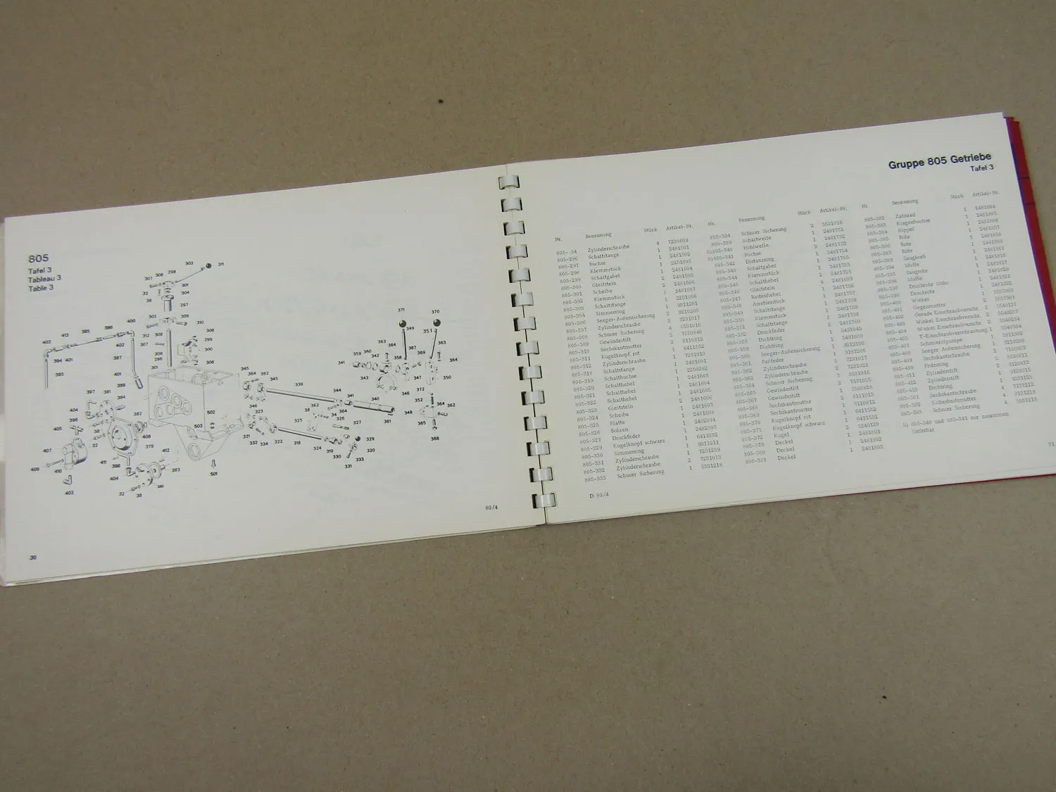 Bomag BW80S Walze Bedienung Wartung Ersatzteilliste 1980 + Hatz Motor 1969/70
