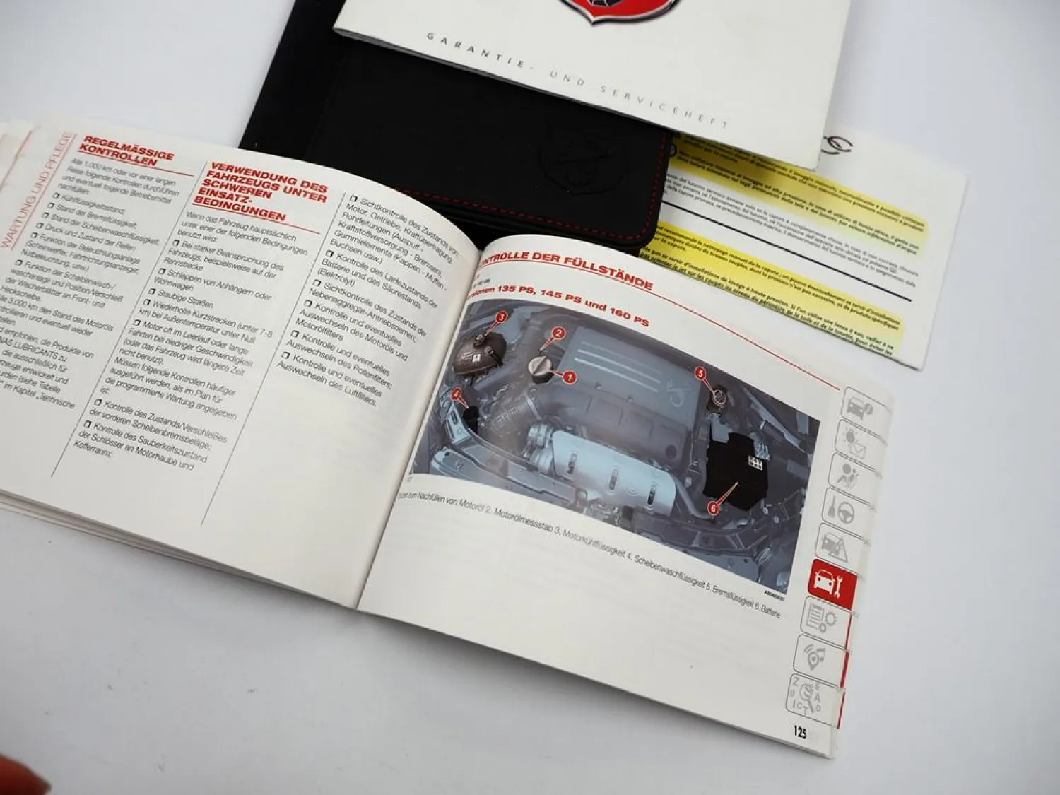 Bordmappe Abarth 595 595C Betriebsanleitung 2017 Bedienung Handbuch Deutsch FCA