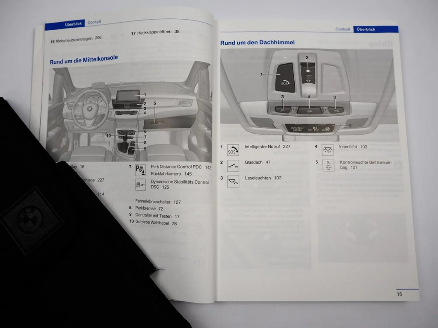 Bordmappe BMW 2er Active Tourer F45 Betriebsanleitung Bedienungsanleitung 2/2015