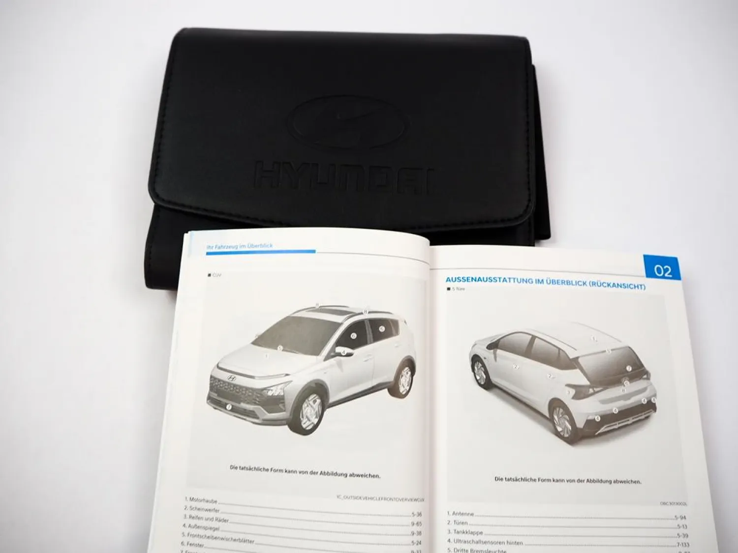 Bordmappe Hyundai i20 Bayon BC3 Betriebsanleitung 2025 Handbuch Bordbuch Deutsch