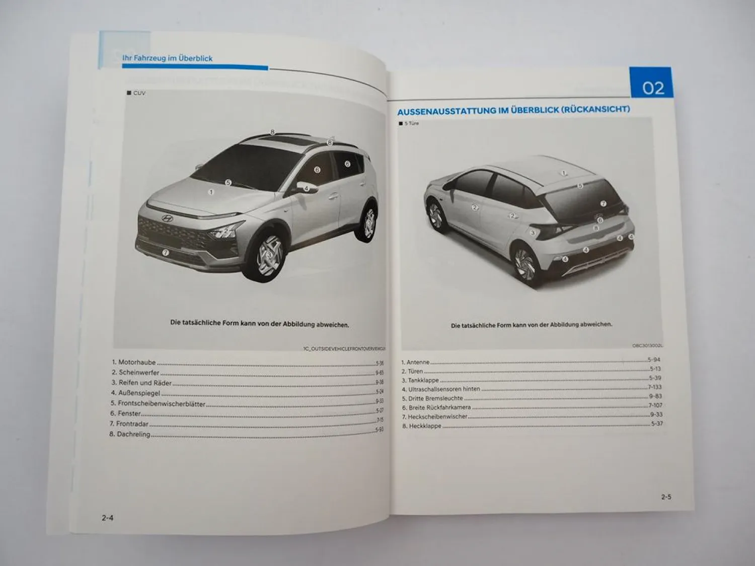 Bordmappe Hyundai i20 Bayon BC3 Betriebsanleitung August 2025 Bordbuch DEUTSCH