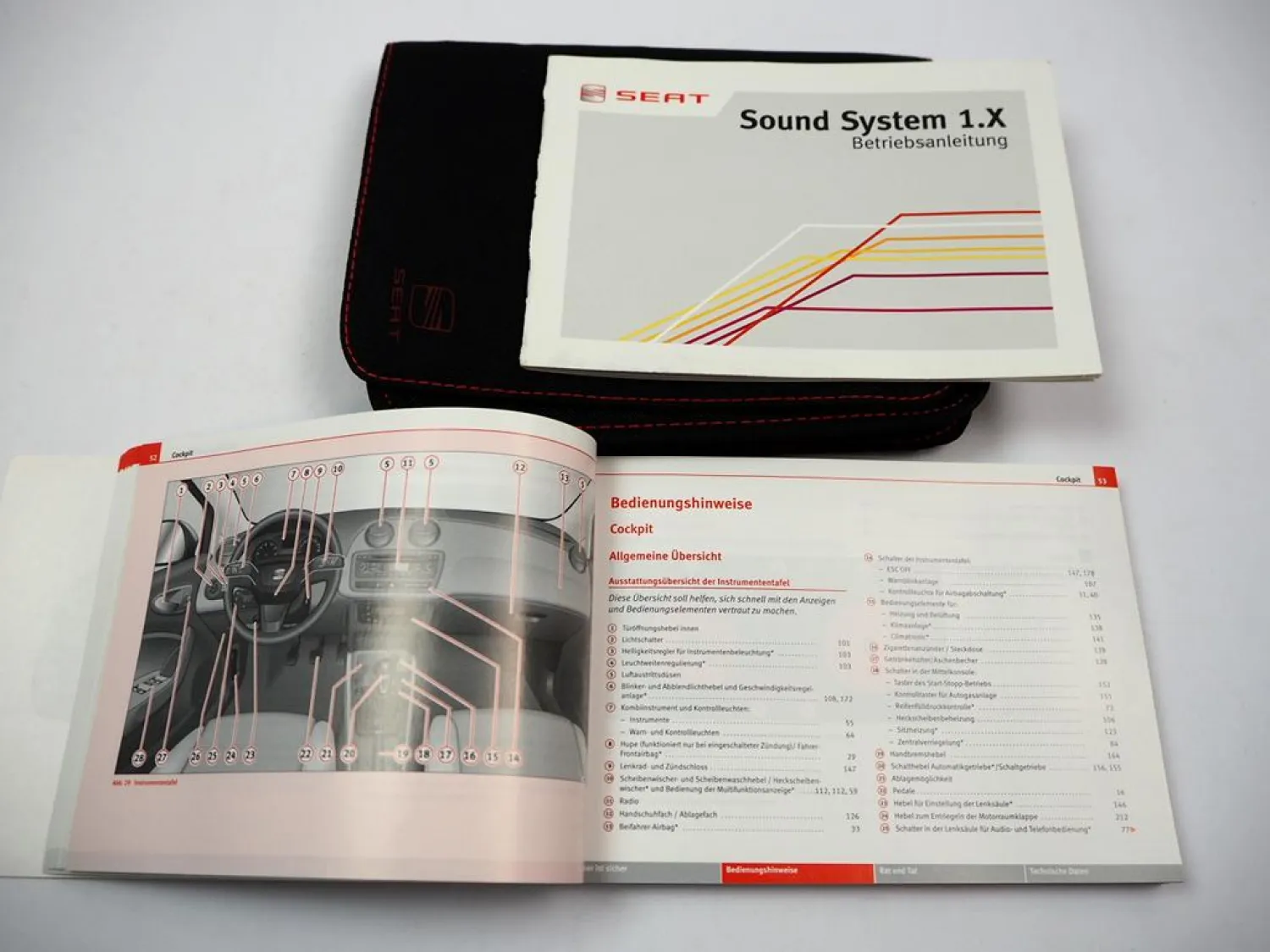 Bordmappe Seat Ibiza 6J Betriebsanleitung Handbuch Bordbuch Deutsch 5/2013