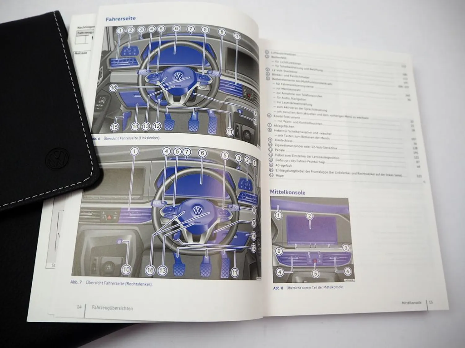 Bordmappe VW Caddy 5 SB Maxi California Betriebsanleitung 11/2021 Bedienung