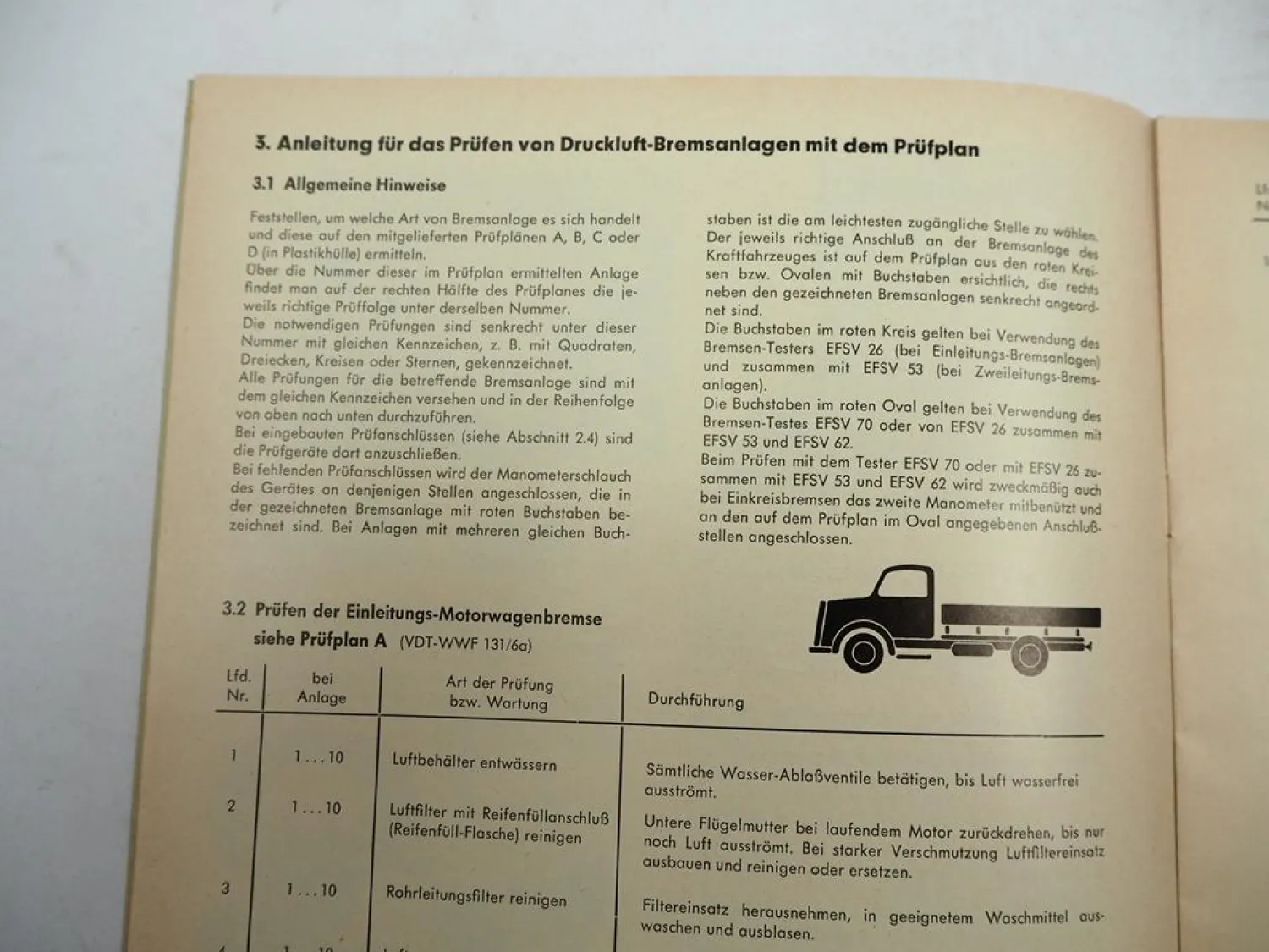 Bosch Bremsen Tester EFSV26B Testgerät Betriebsanleitung Bedienung 1964