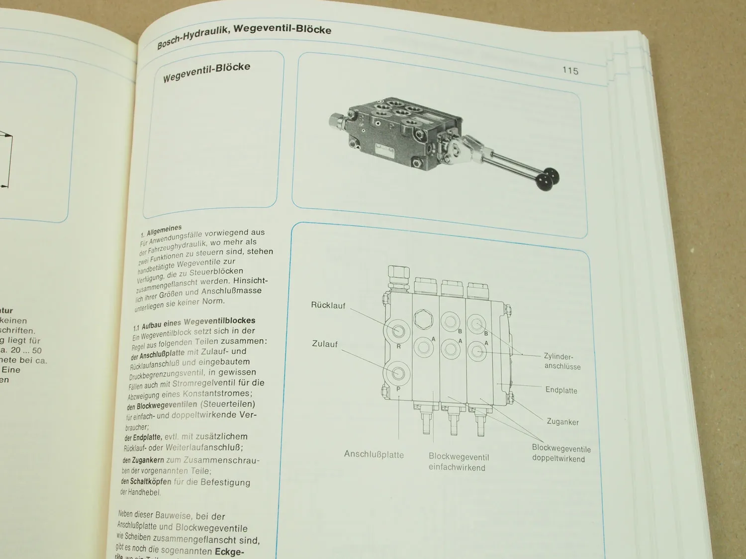 Bosch Hydraulik in Theorie und Praxis 1983 Handbuch Werkstatthandbuch