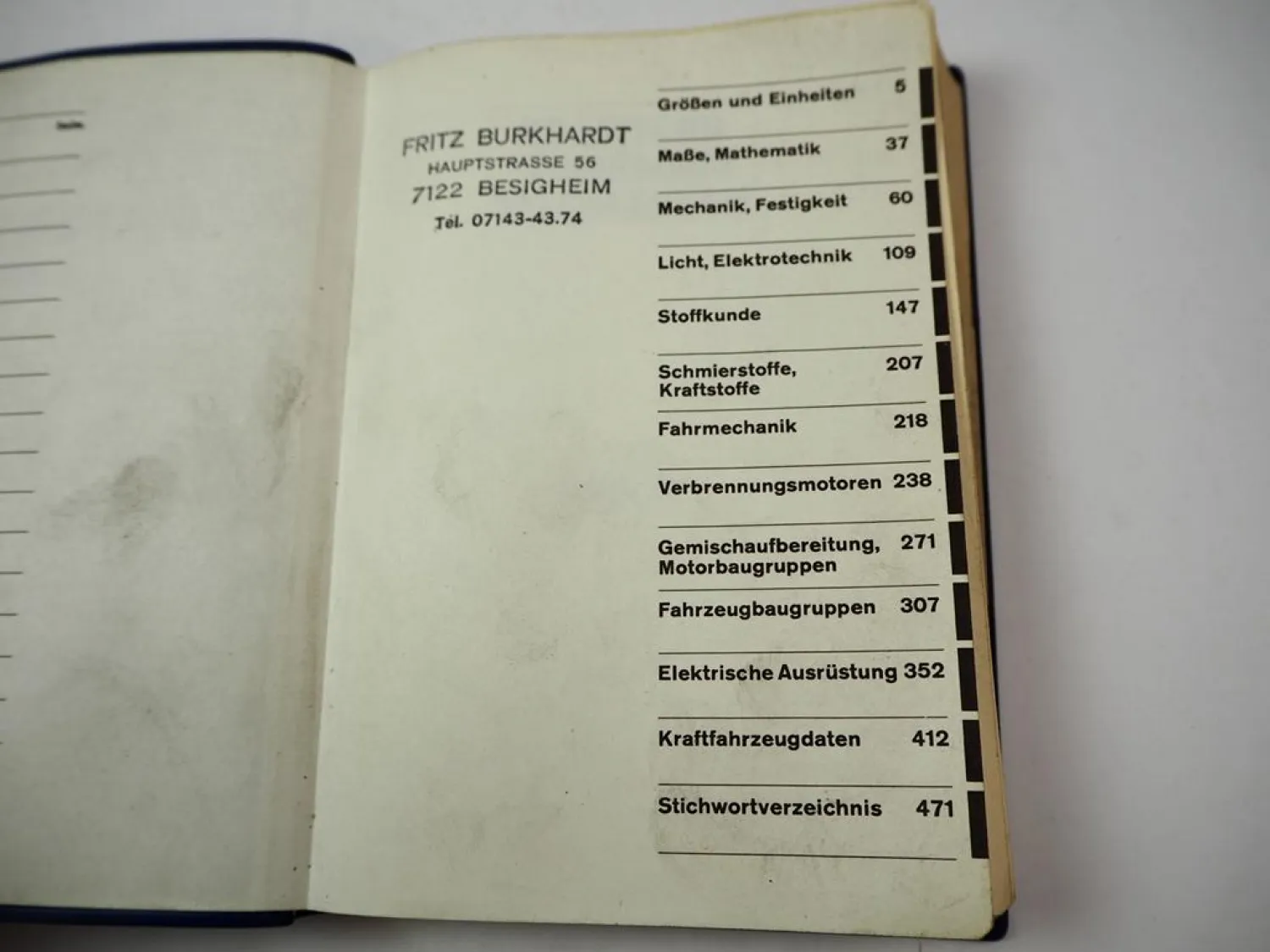 Bosch Kraftfahr Technisches Taschenbusch 1976 Fachbuch KFZ Technik & Elektrik