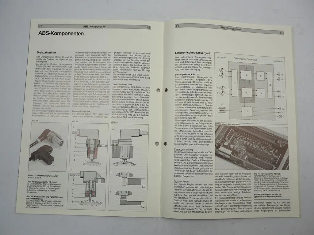 Bosch PKW Bremsanlagen mit ABS Schulungshandbuch 1989