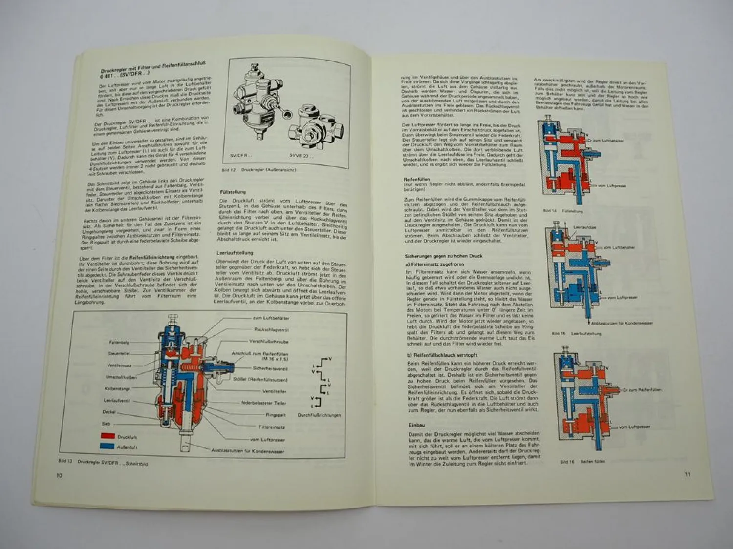 Bosch Technische Unterrichtung Fremdkraft Druckluftbremsanlagen 1971 Schulung