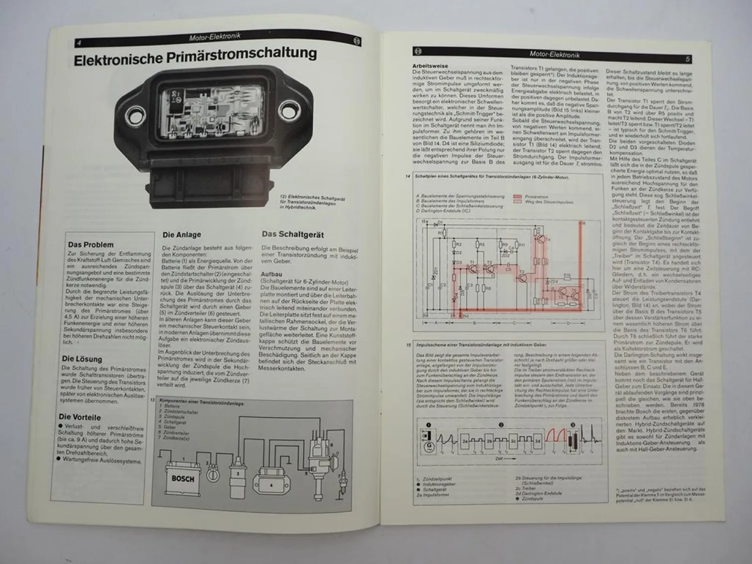 Bosch Technische Unterrichtung Motor Elektronik Motronic Jetronic Steuerung 1983