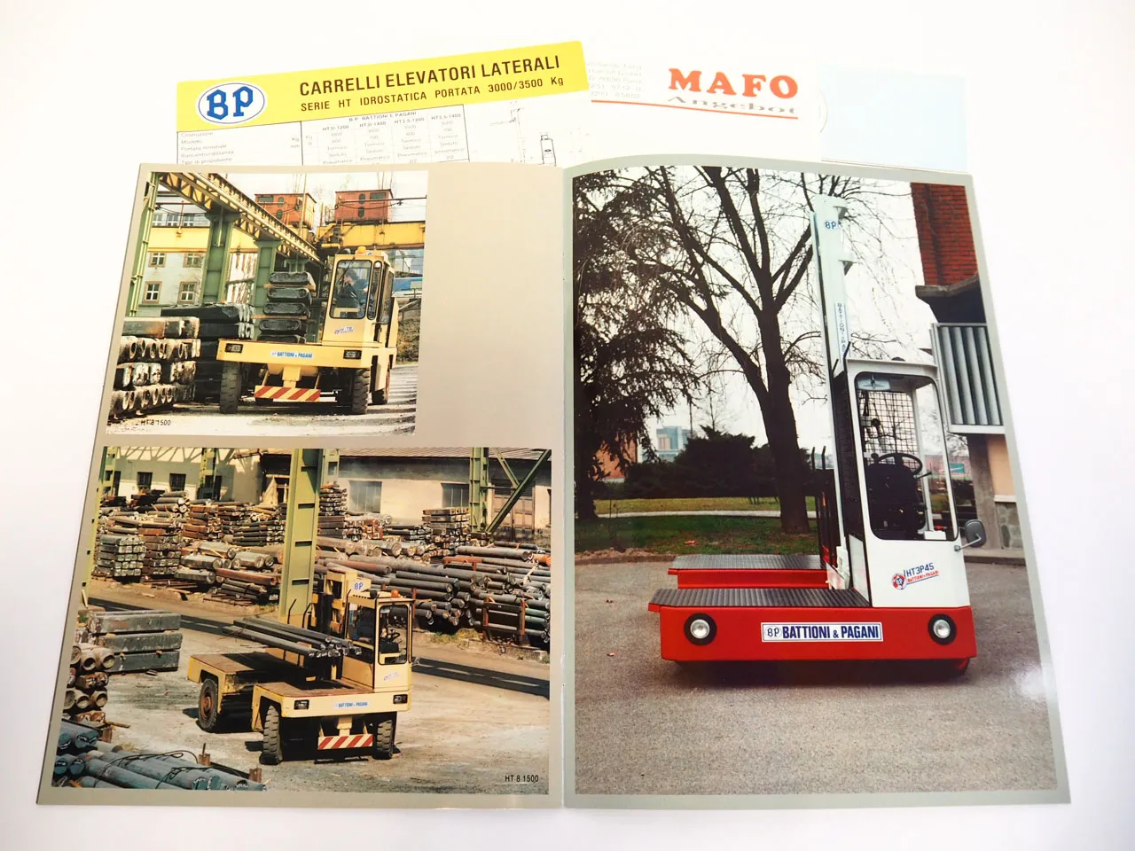 BP Battioni e Pagani HT Seitenstapler 3x Prospekt ca. 1993