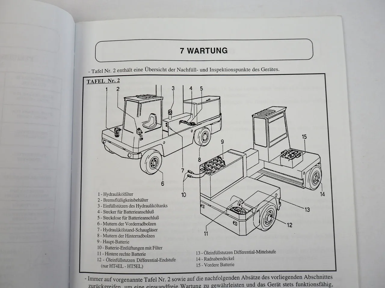 BP HT 3 3.5 4 5 EL Seitenstapler Betriebsanleitung Wartung 1995 Battioni ePagani