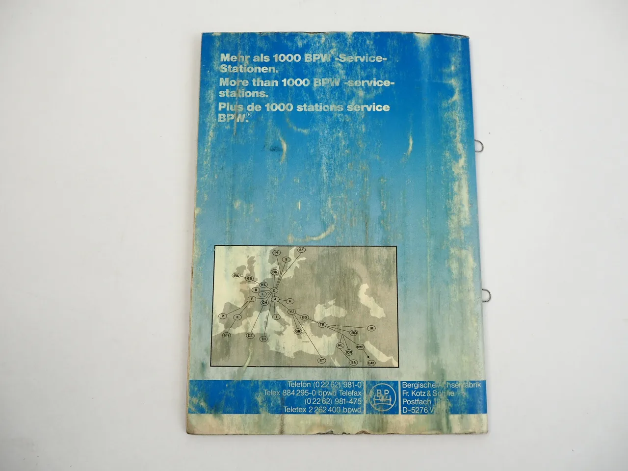 BPW Anhängerachse Baureihe H S-Nockenbremse SN 420 Werkstatthandbuch