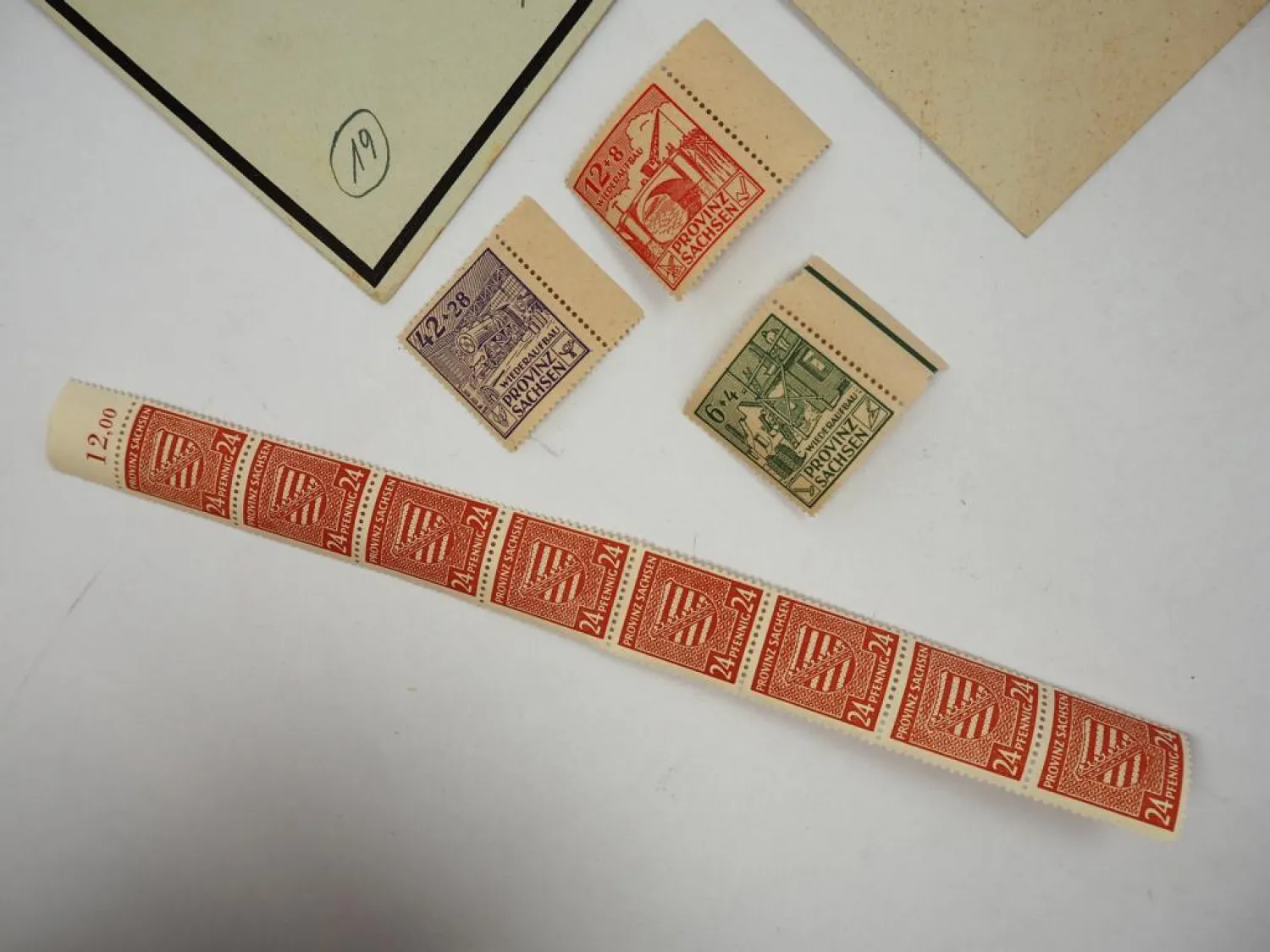 Briefmarken Provinz Sachsen Bodenreform 1945