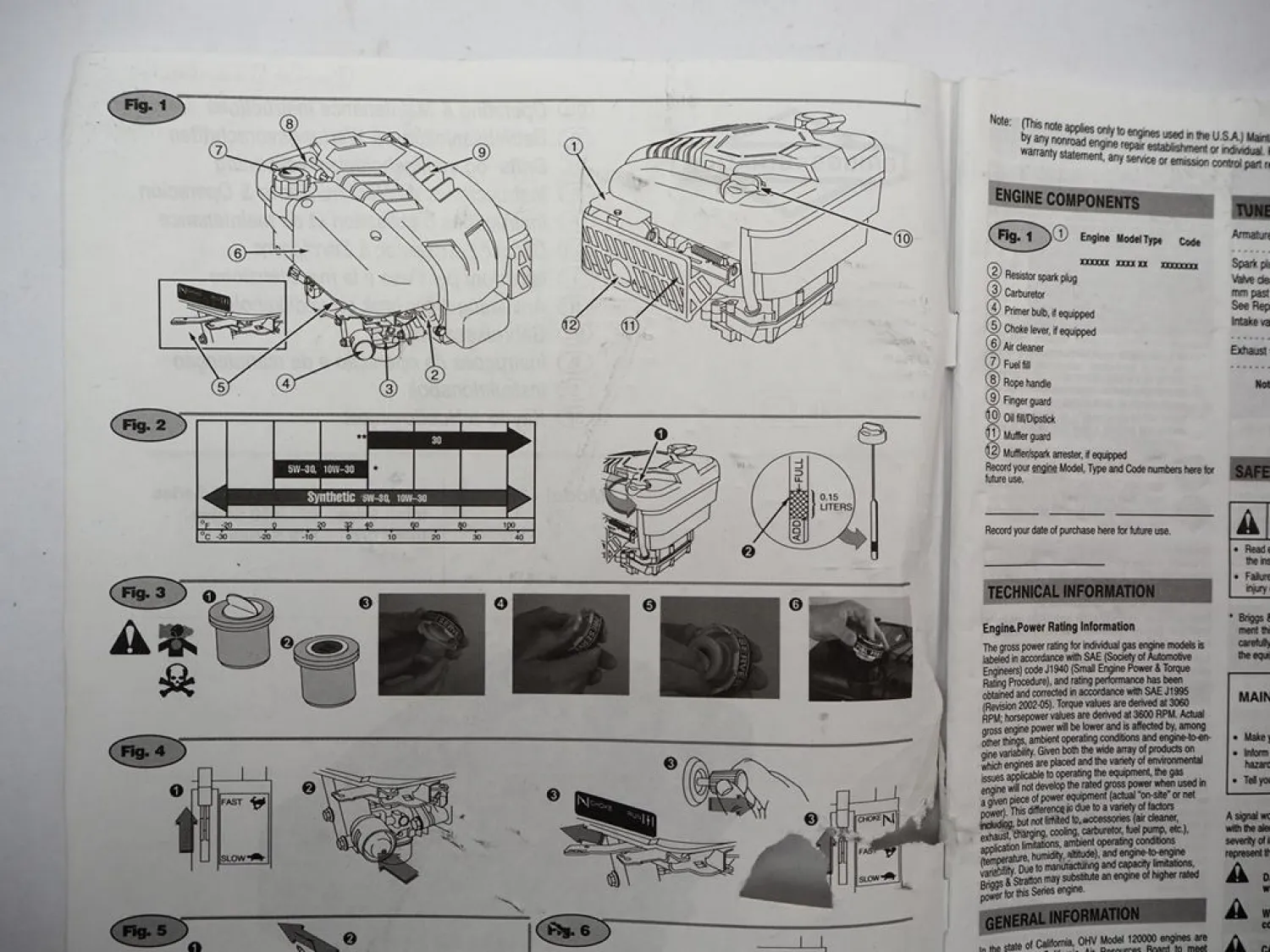 Briggs & Stratton 120000 Intek Edge Pro 825 850 875 Motor Betriebsanleitung 2007