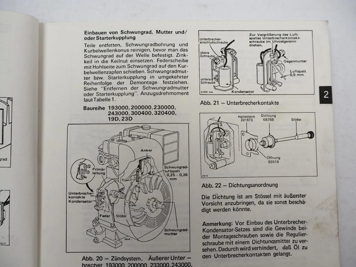 Briggs & Stratton Einzylinder Viertakt Motor Werkstatthandbuch Reparatur 1981
