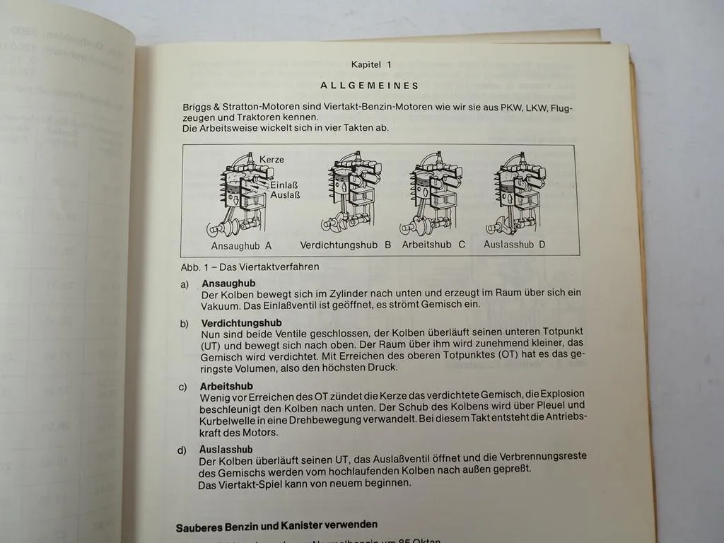 Briggs & Stratton Motoren Werkstatthandbuch Reparaturhandbuch 1971