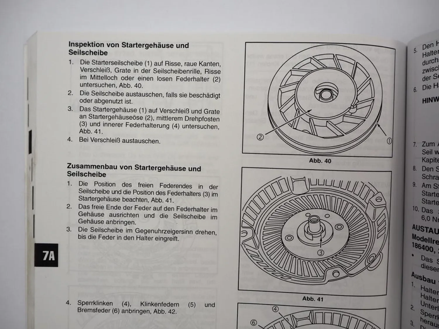 Briggs & Stratton Viertakt Einzylinder OHV Motoren Werkstatthandbuch 2002