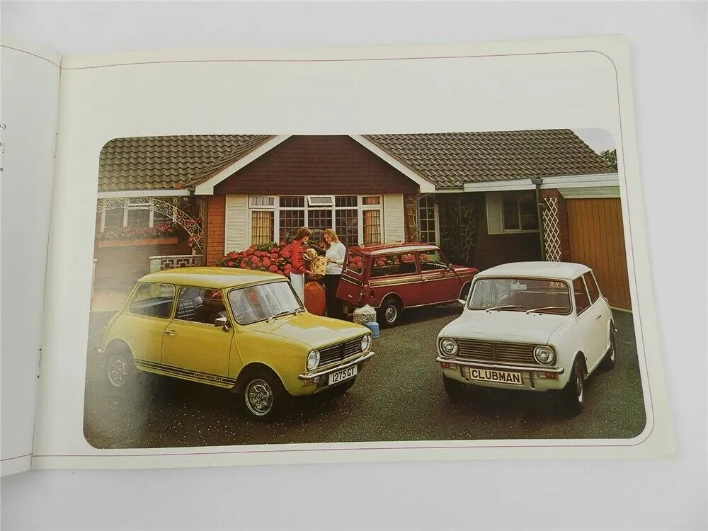British Leyland UK Cars Morris Mini Marina 1800 2200 Prospekt Brochure 1974