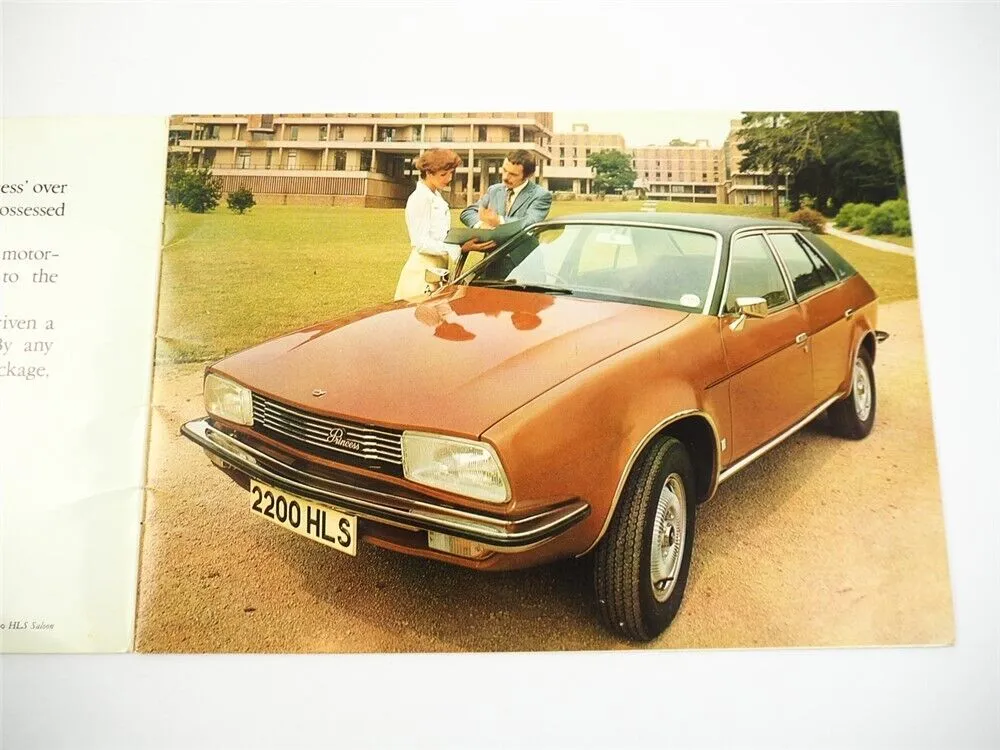 British Leyland UK Cars Princess 1800 2200 HL HLS Prospekt Brochure 1977