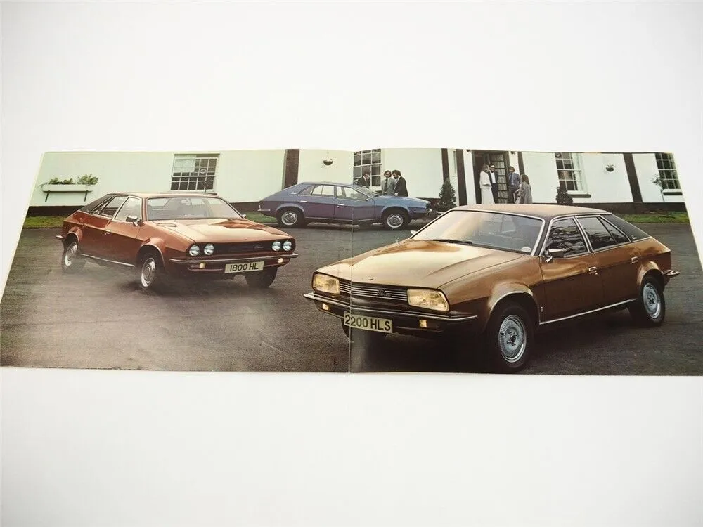 British Leyland UK Cars Princess 1800 2200 HL HLS Prospekt Brochure 1977