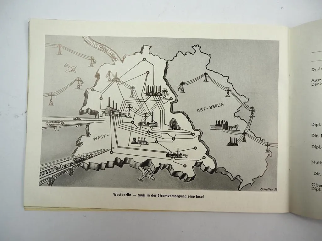Broschüre Kraftwerk Reuter Berlin BEWAG ca. 1957