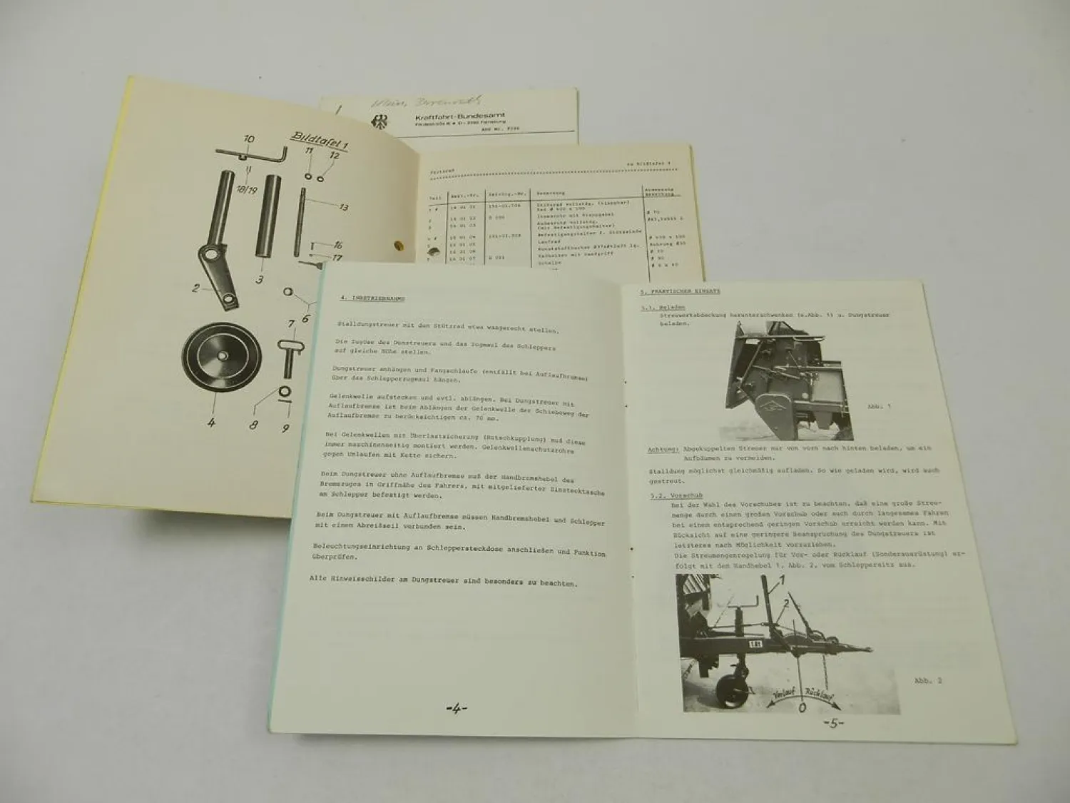 BSL Strautmann Streublitz VS6 Stalldungstreuer Betriebsanleitung Ersatzteilliste