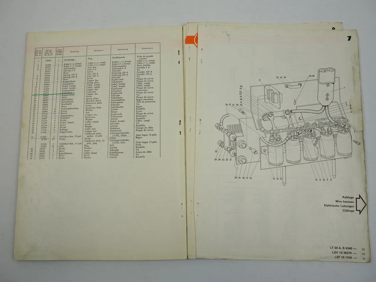 BT LSV10 Stapler Hubwagen Betriebssanleitung Ersatzteilliste