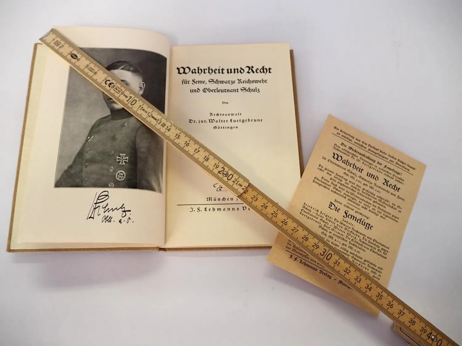 Buch 1928 Freikorps Wahrheit Recht für Feme, Schwarze Reichswehr Luetgebrune