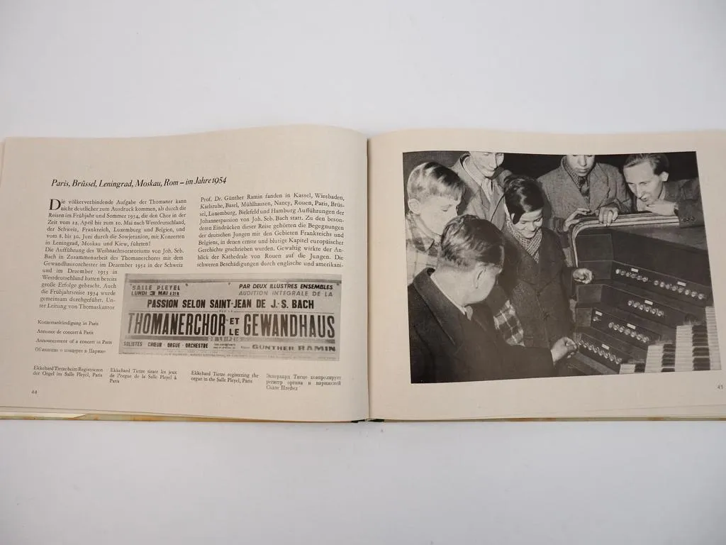 Buch Auf Konzertreise Leipziger Thomanerchor von Horst List 1957