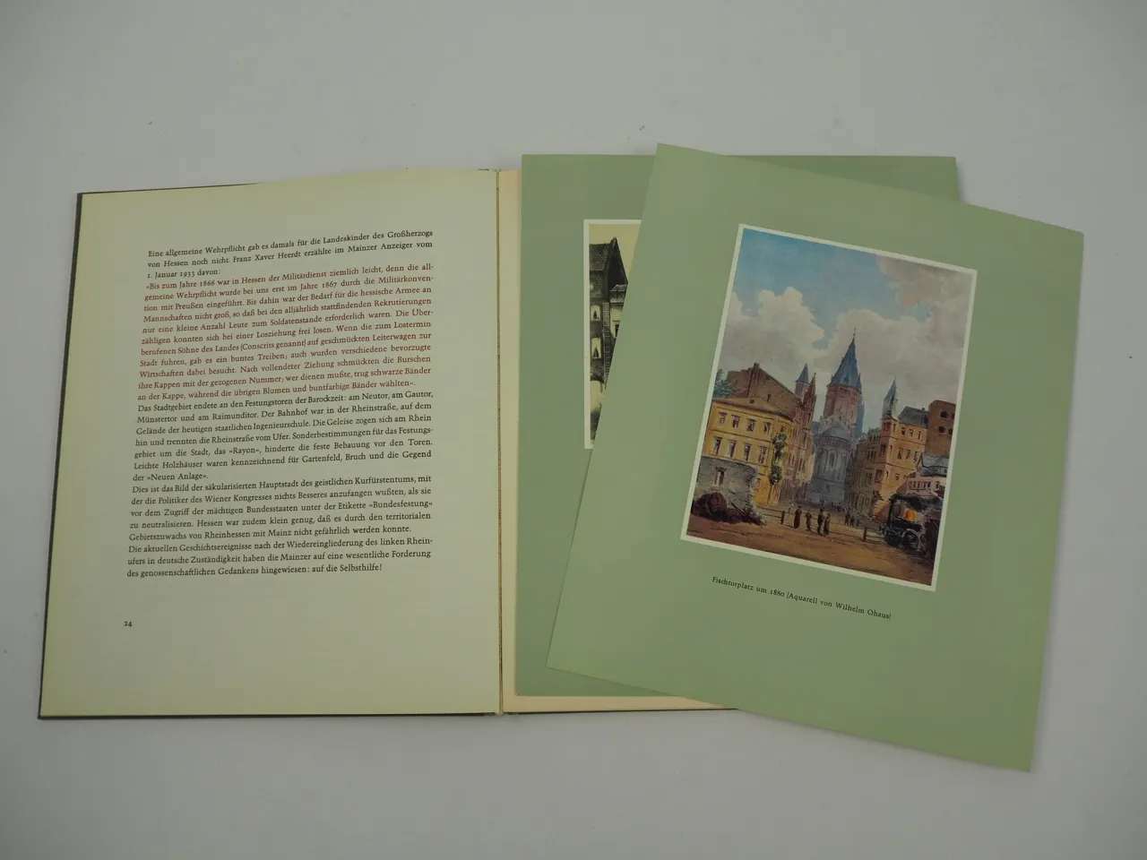 Buch Festschrift 100 Jahre Volksbank Mainz 1962 Rheinland Pfalz