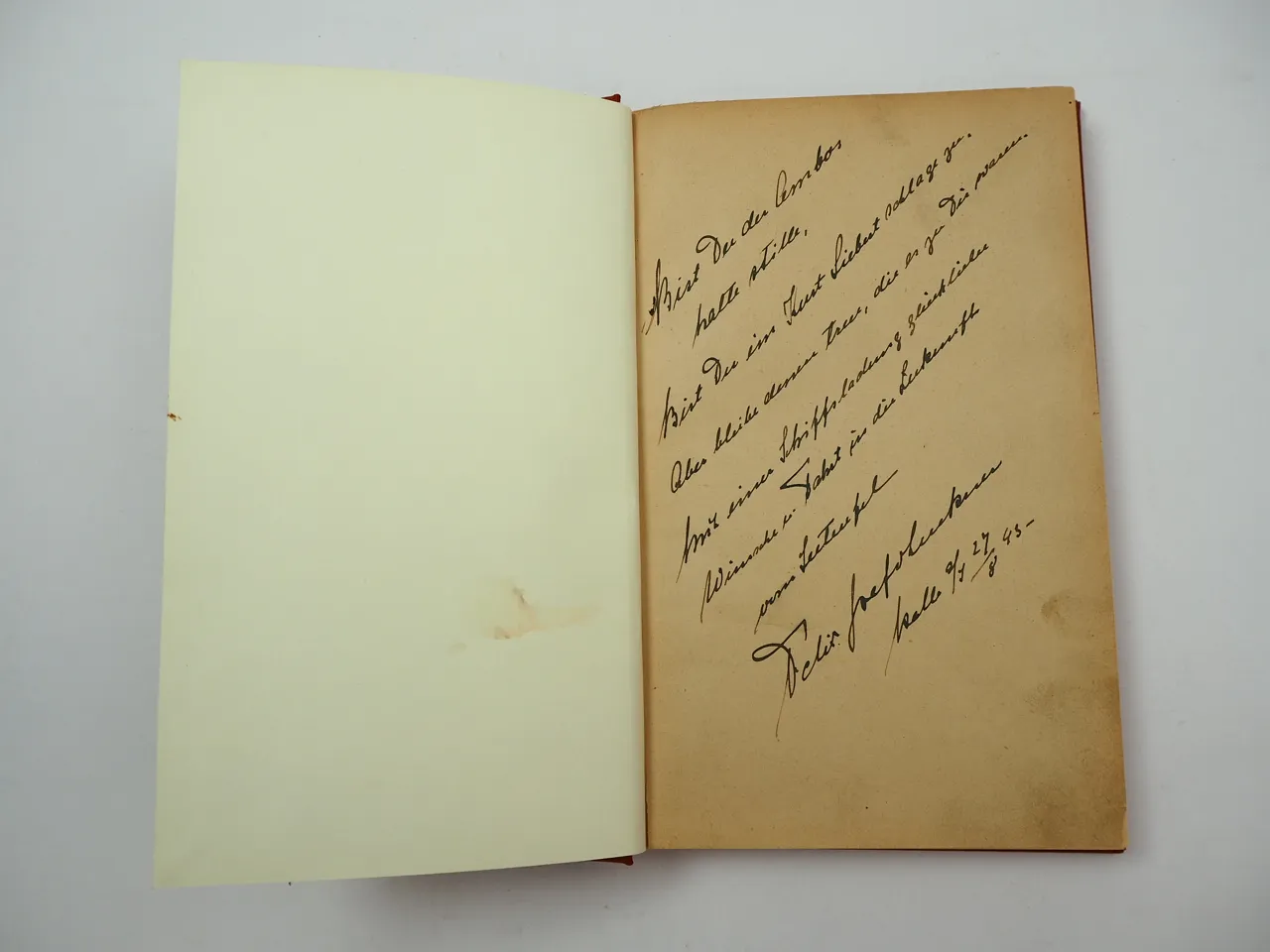 Buch Seeteufel Felix Graf von Luckner mit Widmung 1943 Halle Saale neu gebunden