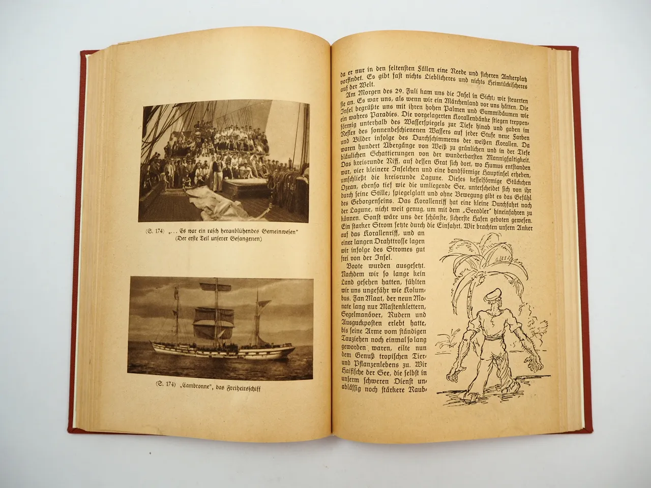 Buch Seeteufel Felix Graf von Luckner mit Widmung 1943 Halle Saale neu gebunden