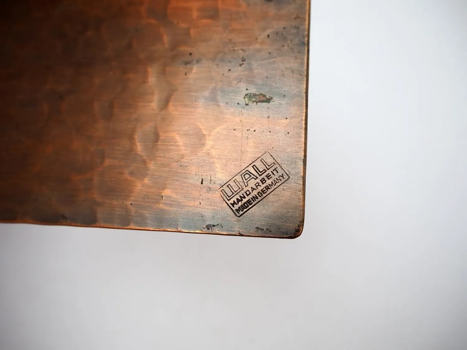 Buchstütze Kupfer wohl Art Deco Bauhaus oder 1950er Jahre Marke Wall Handarbeit