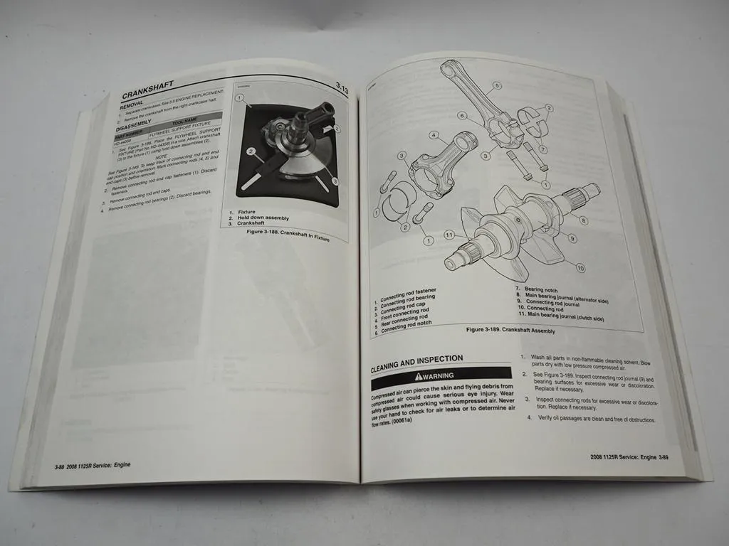 Buell 1125 R HL 2008 Service Manual Reparaturhandbuch
