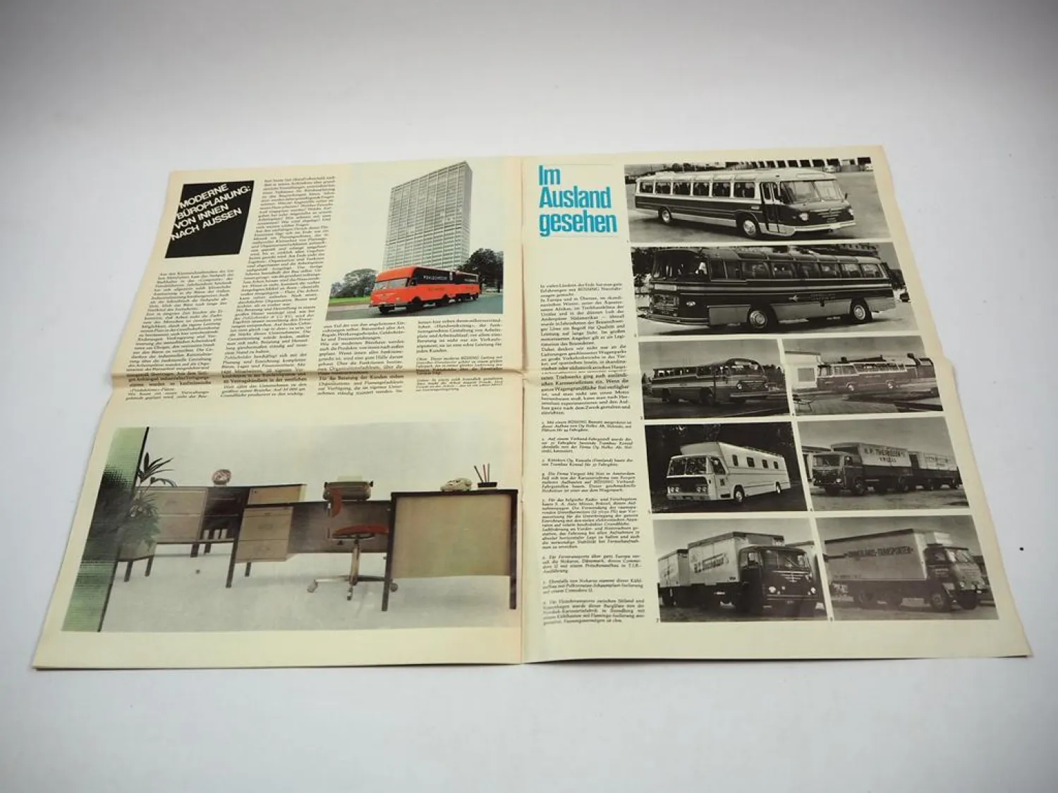 Büssing im Bild IAA ´65 LKW Commodore U Omnibusse Zeitschrift 03/1965